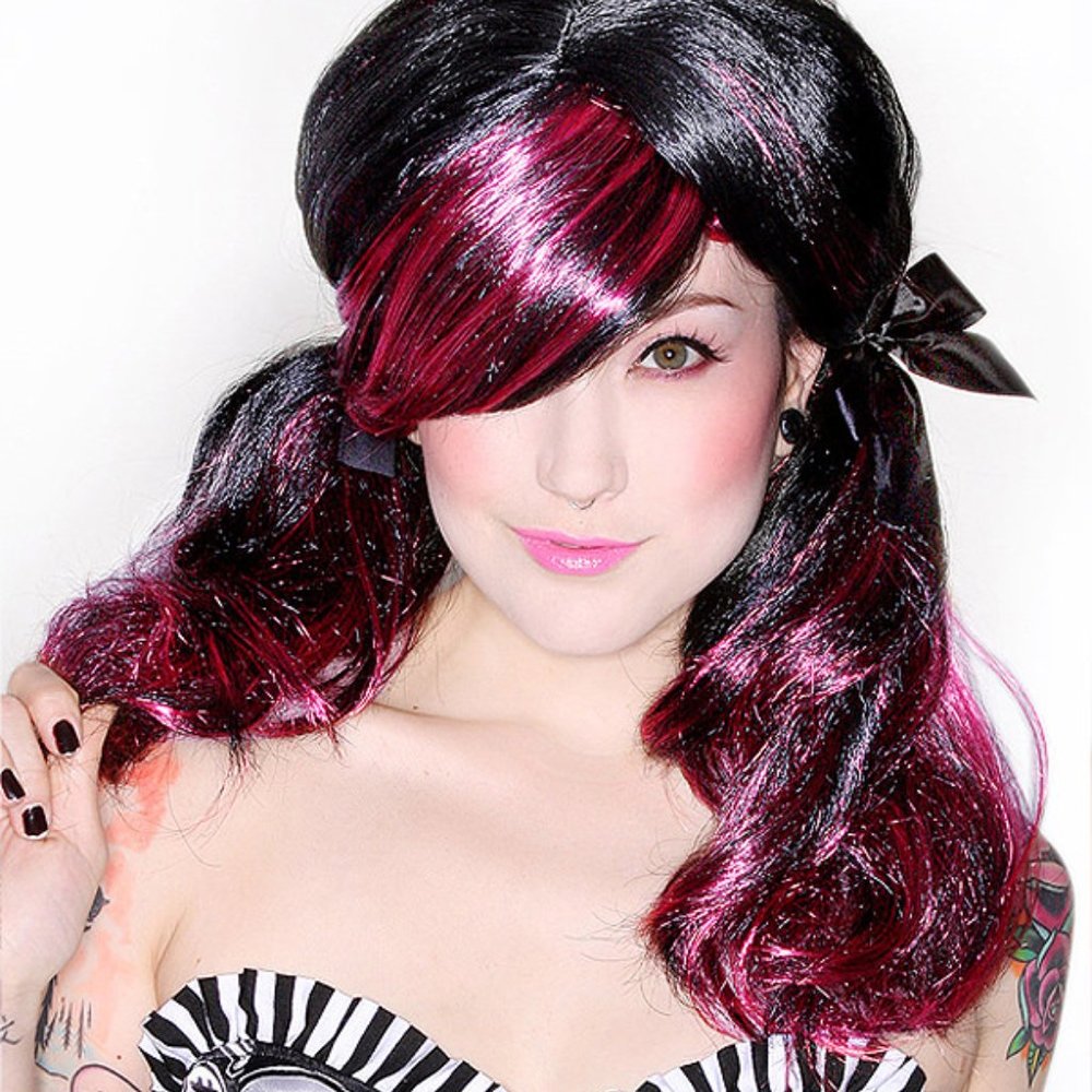 Red/Black Costume Wig Jessica Louise